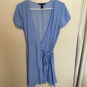 Forever 21 blue polka dot dress